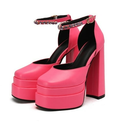 2021 New Brand Women Sandals Summer Shoes Sexy Thick High Heels Platform Black Red Yellow Dress Party Wedding Shoes Woman Pumps
2021 New Brand Women Sandals Summer Shoes Sexy Thick High Heels Platform Black Red Yellow Dress Party Wedding Shoes Woman Pumps