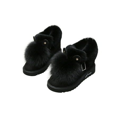 Woobling Womens Warm Booties Plush Lining Winter Shoes Slip On Snow Boots Outdoor Ankle Bootie Lightweight Comfort Casual Shoe Faux Fur Cold Weather Black 4.5
Woobling Womens Warm Booties Plush Lining Winter Shoes Slip On Snow Boots Outdoor Ankle Bootie Lightweight Comfort Casual Shoe Faux Fur Cold Weather Black 4.5