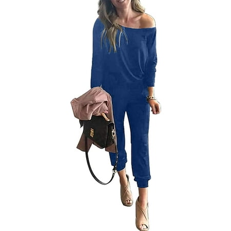 yoyojojo Women s Casual Long Sleeve Jumpsuit Crewneck One Off Shoulder Elastic Waist Stretchy Romper
yoyojojo Women s Casual Long Sleeve Jumpsuit Crewneck One Off Shoulder Elastic Waist Stretchy Romper