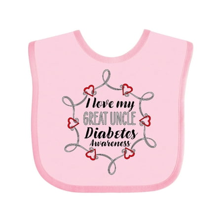 Inktastic I Love My Great Uncle Diabetes Awareness Gift Baby Boy or Baby Girl Bib
Inktastic I Love My Great Uncle Diabetes Awareness Gift Baby Boy or Baby Girl Bib