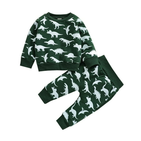 Rovga Long Sleeve Sweatshirt Pullover Top Jogger Pants Set Dinosaur Pattern Fall Winter Clothes Baby Cute Beautiful Clothing
Rovga Long Sleeve Sweatshirt Pullover Top Jogger Pants Set Dinosaur Pattern Fall Winter Clothes Baby Cute Beautiful Clothing