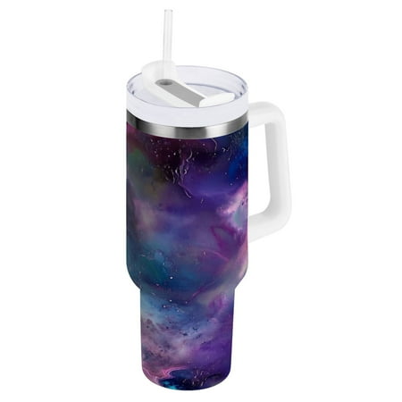 Stainless Steel Tumbler with Straw and Handle Double Wall Insulated Tumblers Abstract Nebula
Stainless Steel Tumbler with Straw and Handle Double Wall Insulated Tumblers Abstract Nebula