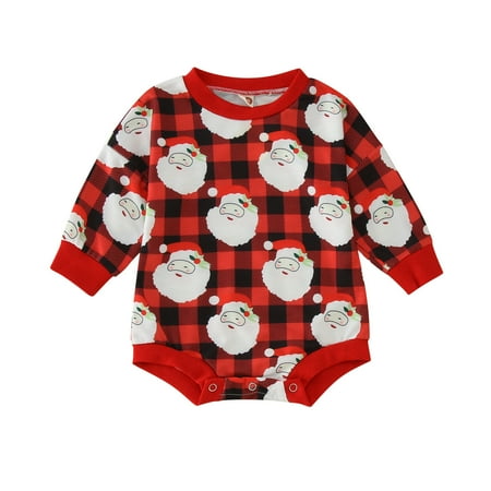 nsendm Baby Boy Outfits Infant Boys Girls Christmas Long Sleeve Plaid Santa Prints Pullover Romper Teal Dance Leotard Childrenscostume Red 6-12 Months
nsendm Baby Boy Outfits Infant Boys Girls Christmas Long Sleeve Plaid Santa Prints Pullover Romper Teal Dance Leotard Childrenscostume Red 6-12 Months