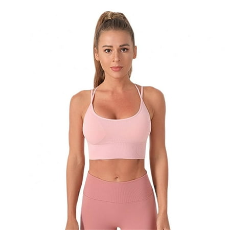Spdoo Women Strappy Sports Bra Criss Cross Seamless Push up Bra for Yoga Running Gym Workout
Spdoo Women Strappy Sports Bra Criss Cross Seamless Push up Bra for Yoga Running Gym Workout