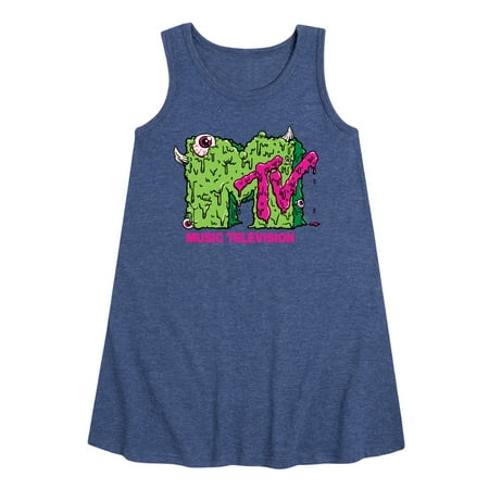 MTV - Slime Logo - Toddler & Youth Girls A-line Dress 
MTV - Slime Logo - Toddler & Youth Girls A-line Dress