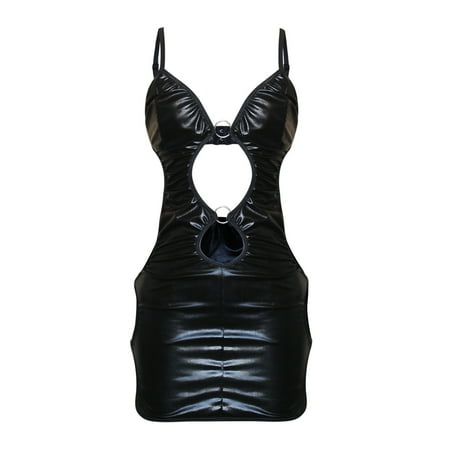 Lolmot Sexy Hollow Out Backless Lingerie for Women One Piece Bodysuits Night Club Party Outfits Naughty Playsuits Artificial Leather Lingerie Set
Lolmot Sexy Hollow Out Backless Lingerie for Women One Piece Bodysuits Night Club Party Outfits Naughty Playsuits Artificial Leather Lingerie Set