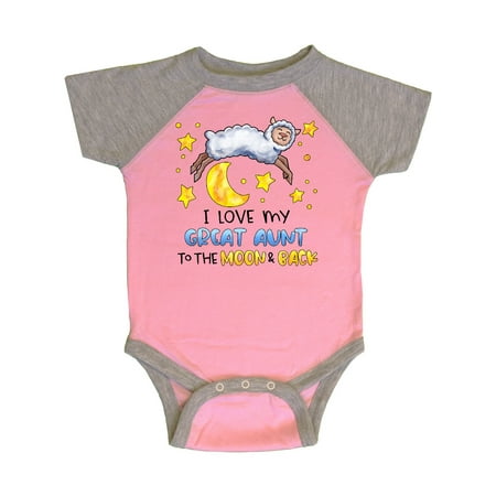 Inktastic I Love my Great Aunt to the Moon and Back Cute Sheep Gift Baby Boy or Baby Girl Bodysuit
Inktastic I Love my Great Aunt to the Moon and Back Cute Sheep Gift Baby Boy or Baby Girl Bodysuit