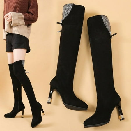 TIANEK Warm Solid Retro Zipper Rhinestone High Heel Pointed Toe Womens Winter Boots Waterproof Insulated Clearance
TIANEK Warm Solid Retro Zipper Rhinestone High Heel Pointed Toe Womens Winter Boots Waterproof Insulated Clearance