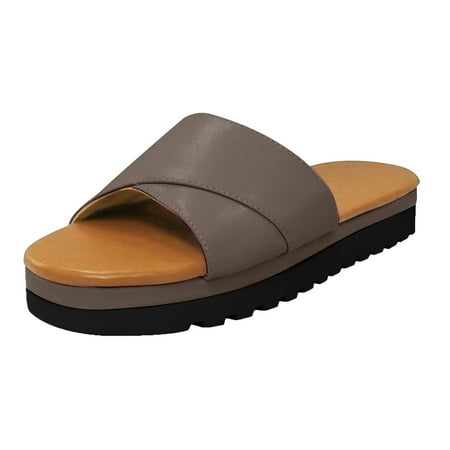 Women Sandals Clearance 2023! Pejock Women s Flat Sandals with Arch Support Fashion Wedges Shoes Open Toe Thick Bottom Roman Slippers Beach Sandals Summer Athletic Outdoor Beach Sandals
Women Sandals Clearance 2023! Pejock Women s Flat Sandals with Arch Support Fashion Wedges Shoes Open Toe Thick Bottom Roman Slippers Beach Sandals Summer Athletic Outdoor Beach Sandals