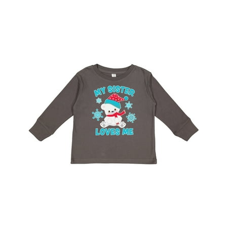 Inktastic Polar Bear My Sister Loves Me in Santa Hat with Snowflakes Gift Toddler Boy or Toddler Girl Long Sleeve T-Shirt
Inktastic Polar Bear My Sister Loves Me in Santa Hat with Snowflakes Gift Toddler Boy or Toddler Girl Long Sleeve T-Shirt