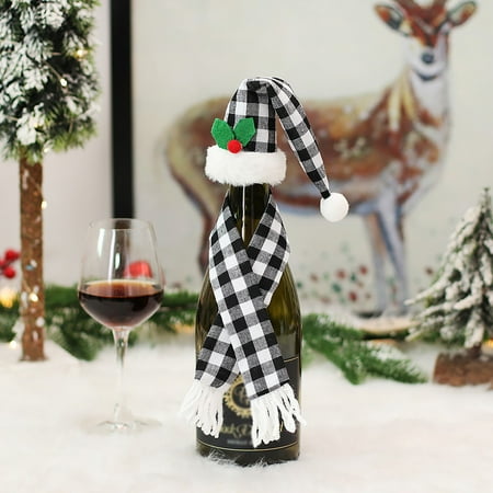 KEUSN Christmas Decorations Kitchen Table Top Dress Up Props Plaid Set Red Bottle Set Bottle Bag
KEUSN Christmas Decorations Kitchen Table Top Dress Up Props Plaid Set Red Bottle Set Bottle Bag