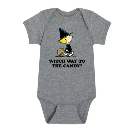Peanuts - Witch Way To The Candy - Infant Baby One Piece