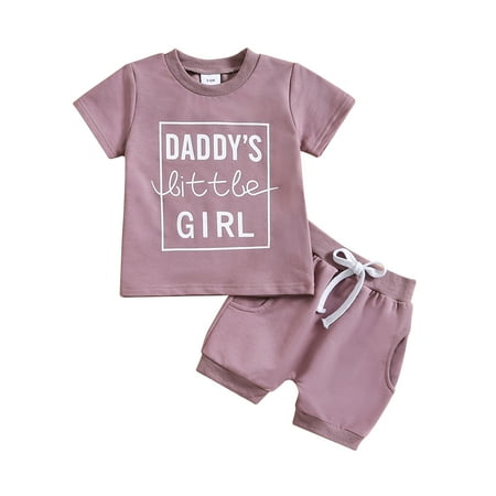 Toddler Girls Outfits Holiday Outfits Summer Short Sleeve Letter Prints Tops And Shorts 2Pcs Set Fall Girls Clothes 18 Months-24 Months
Toddler Girls Outfits Holiday Outfits Summer Short Sleeve Letter Prints Tops And Shorts 2Pcs Set Fall Girls Clothes 18 Months-24 Months