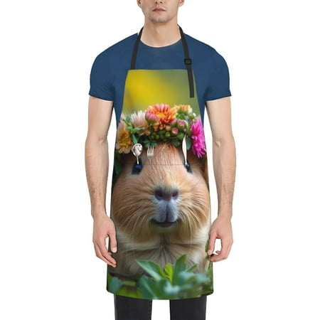 Lukts Adjustable Apron with 2 Pockets Chef Cooking Kitchen Restaurant Aprons for Women Men-Flower Crown Guinea Pig
Lukts Adjustable Apron with 2 Pockets Chef Cooking Kitchen Restaurant Aprons for Women Men-Flower Crown Guinea Pig