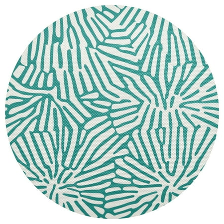 Striped Flower Pattern 15.4in Diameter PVC Plate Mat Heat-Resistant and Cuttable Kitchen Decor 
Striped Flower Pattern 15.4in Diameter PVC Plate Mat Heat-Resistant and Cuttable Kitchen Decor