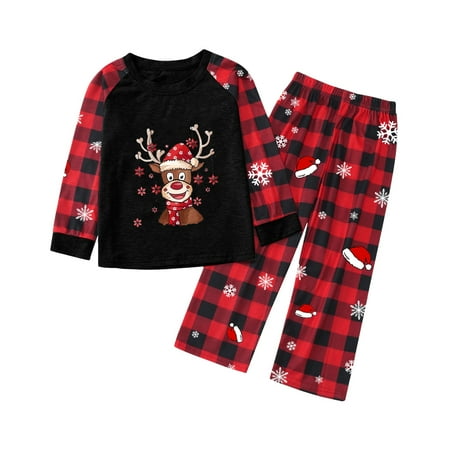Christmas Pajamas for Family Parent-Child Outfit Winter Fall Matching Plaid Sleeves Pattern Print Holiday Festival Pajama Sets
Christmas Pajamas for Family Parent-Child Outfit Winter Fall Matching Plaid Sleeves Pattern Print Holiday Festival Pajama Sets