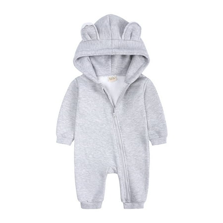 Newborn Baby Thickened Jumpsuit Hoodie Fall Winter Solid Color Jumpsuit for Men and Girls 0-24M
Newborn Baby Thickened Jumpsuit Hoodie Fall Winter Solid Color Jumpsuit for Men and Girls 0-24M