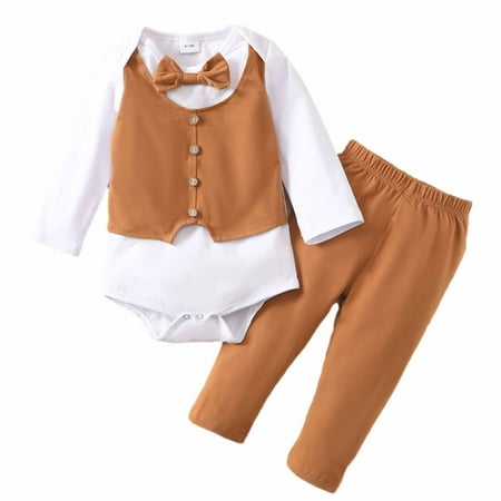 TDuzdltu Infant Toddler Baby Boys Gentleman Suit Fake Vest Long-sleeved Romper Trousers Two-piece Set GIft on Clearance
TDuzdltu Infant Toddler Baby Boys Gentleman Suit Fake Vest Long-sleeved Romper Trousers Two-piece Set GIft on Clearance