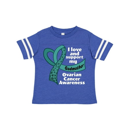 Inktastic I Love and Support My Godmother Ovarian Cancer Teal Ribbon Gift Toddler Boy or Toddler Girl T-Shirt
Inktastic I Love and Support My Godmother Ovarian Cancer Teal Ribbon Gift Toddler Boy or Toddler Girl T-Shirt