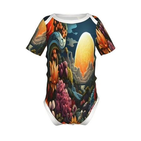 Coaee Sunset Floral Fantasy Landscape for Soft Baby Short-Sleeve Bodysuit Baby Climbing Clothes Baby Girls Boys Bodysuit Romper-3 Months
Coaee Sunset Floral Fantasy Landscape for Soft Baby Short-Sleeve Bodysuit Baby Climbing Clothes Baby Girls Boys Bodysuit Romper-3 Months