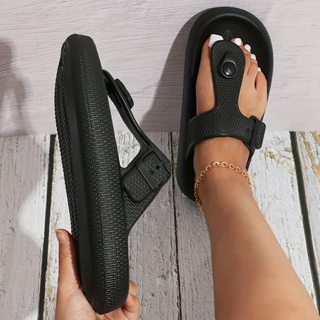 Women s Solid Color Flip Flops Slip On Soft Sole Platform Casual Summer Slides Non-slip EVA Beach Slides
Women s Solid Color Flip Flops Slip On Soft Sole Platform Casual Summer Slides Non-slip EVA Beach Slides