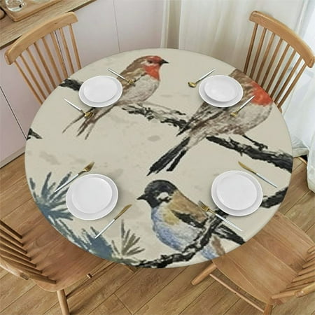 BANET Round Fitted Tablecloth Bird Polyester Waterproof Wipeable Elastic Table Cover for Kitchen Restaurant Cafe Outdoors Weddings Parties 38 -42
BANET Round Fitted Tablecloth Bird Polyester Waterproof Wipeable Elastic Table Cover for Kitchen Restaurant Cafe Outdoors Weddings Parties 38 -42