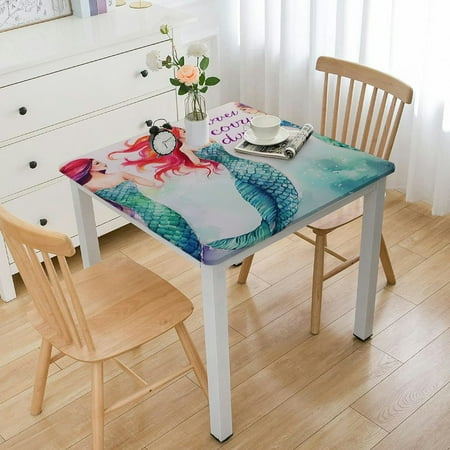 FACANNAP Mermaid Tail Square Tablecloth Oil Resistant Wear Resistant Reusable Desktop Protection Beautiful Outdoor Fitted 100% Polyester Fiber 40*40
FACANNAP Mermaid Tail Square Tablecloth Oil Resistant Wear Resistant Reusable Desktop Protection Beautiful Outdoor Fitted 100% Polyester Fiber 40*40