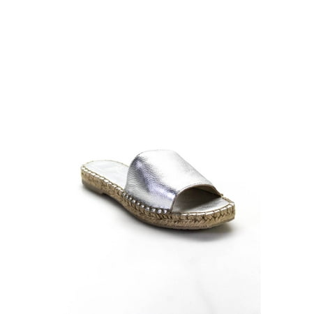 Dolce Vita Womens Bobbi Espadrille Slide Sandals Silver Tone Leather Size 6.5
Dolce Vita Womens Bobbi Espadrille Slide Sandals Silver Tone Leather Size 6.5