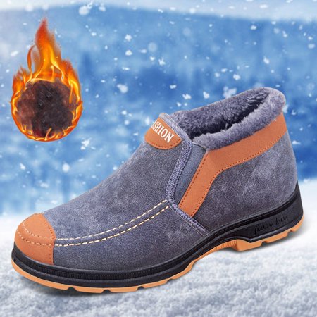 Cathalem Leather Boots Mens Fashion Winter Men Snow Boots Round Toe Thick Soled Non Slip On Colorblock High Top Plush Warm Shoes Grey 11
Cathalem Leather Boots Mens Fashion Winter Men Snow Boots Round Toe Thick Soled Non Slip On Colorblock High Top Plush Warm Shoes Grey 11