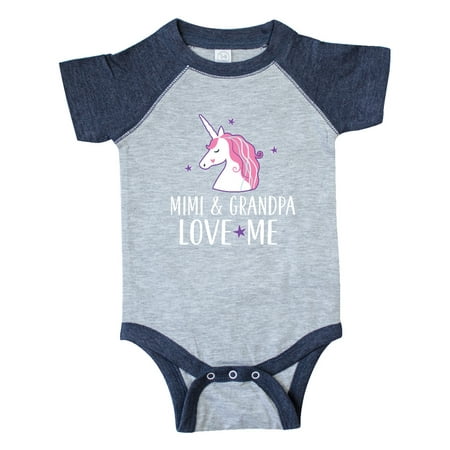 

Inktastic Mimi and Grandpa Love Me Unicorn Gift Baby Girl Bodysuit