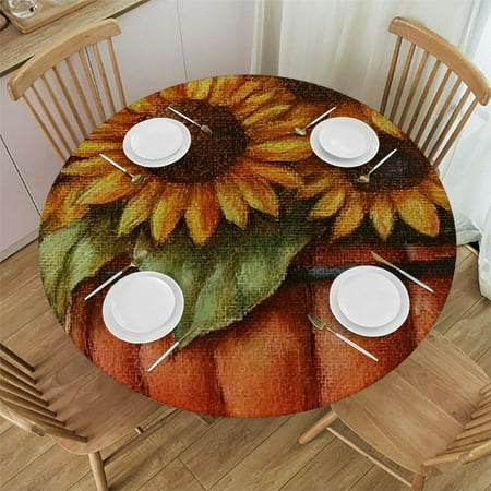Jiayy Sunflowers Pumpkin Mouse Round Table Cover Waterproof Resistant Fabric 100% Polyester Fiber 42 -46
Jiayy Sunflowers Pumpkin Mouse Round Table Cover Waterproof Resistant Fabric 100% Polyester Fiber 42 -46