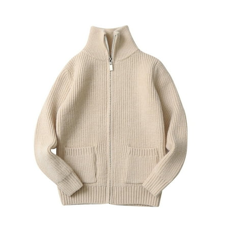 ATOGUTA Boy Girl Sweaters Winter Turtle Neck Long Sleeve Cable Knit Sweater 1/4 Zip Solid Pullover Sweater Beige Size 5T-14
ATOGUTA Boy Girl Sweaters Winter Turtle Neck Long Sleeve Cable Knit Sweater 1/4 Zip Solid Pullover Sweater Beige Size 5T-14