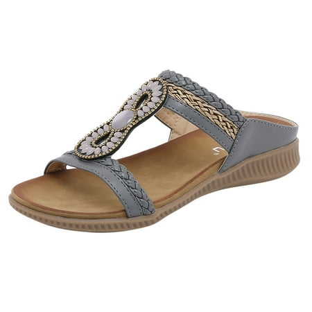 Womens Sandals Womens Wedges Shoes Elastic Band Casual Bohemian Sandals Boho Beach Flip Flops Sandals
Womens Sandals Womens Wedges Shoes Elastic Band Casual Bohemian Sandals Boho Beach Flip Flops Sandals