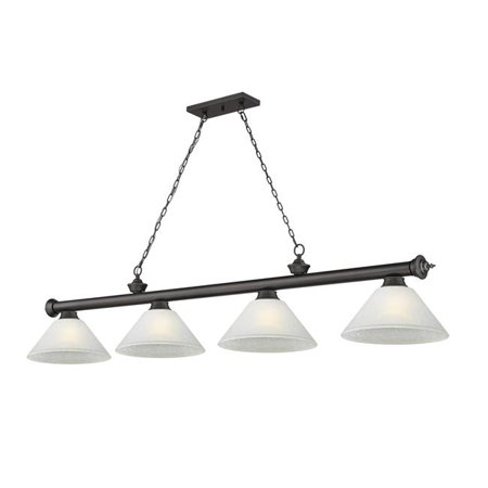 Z Lite 2306-4BRZ-AWL14 4 x 60W Cordon Medium Dimmable Billiard Light White Linen
Z Lite 2306-4BRZ-AWL14 4 x 60W Cordon Medium Dimmable Billiard Light White Linen