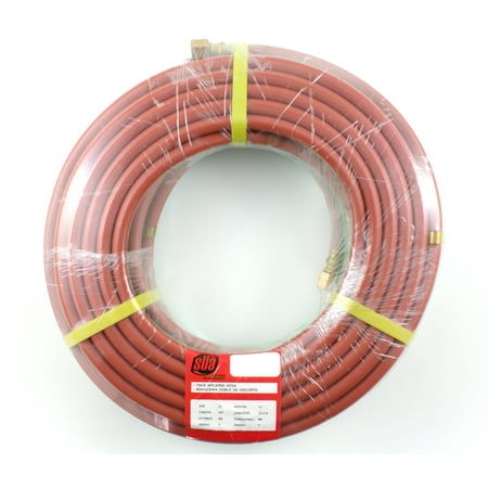 50 FEET Grade T - 1/4 OxyFuel Welding & Cutting Twin Hose with BB Fittings - SÜA
50 FEET Grade T - 1/4 OxyFuel Welding & Cutting Twin Hose with BB Fittings - SÜA