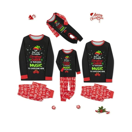 Peyakidsaa Matching Family Pajamas Sets Christmas PJ s Letter Print Top and Pants Loungewear
Peyakidsaa Matching Family Pajamas Sets Christmas PJ s Letter Print Top and Pants Loungewear
