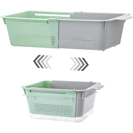 Over the Sink Colander Strainer Basket. Expandable Collapsable Collinders Vegetable/Fruit Washing Basket.Double Layered Collaspable Collider Portable Fruit Washer Pasta Strainer (Gray)
Over the Sink Colander Strainer Basket. Expandable Collapsable Collinders Vegetable/Fruit Washing Basket.Double Layered Collaspable Collider Portable Fruit Washer Pasta Strainer (Gray)