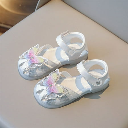Akiihool Girls Sandals Kid s Soft Top Rubber Strap and Backstrap Summer Casual (White 1.5)
Akiihool Girls Sandals Kid s Soft Top Rubber Strap and Backstrap Summer Casual (White 1.5)