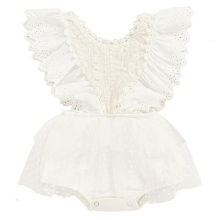 Newborn Baby Girl Lace Ruffles Sleeve Bodysuits Backless Jumpsuit Baby Crawling Dress
Newborn Baby Girl Lace Ruffles Sleeve Bodysuits Backless Jumpsuit Baby Crawling Dress