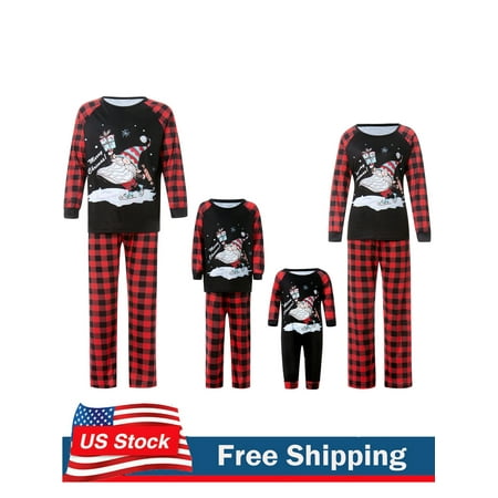 Family Christmas Pyjamas Matching Sets Cute Santa Print Tops and Plaid Bottoms Holiday Long Sleeve Sleepwear for Women Men Kids Baby
Family Christmas Pyjamas Matching Sets Cute Santa Print Tops and Plaid Bottoms Holiday Long Sleeve Sleepwear for Women Men Kids Baby