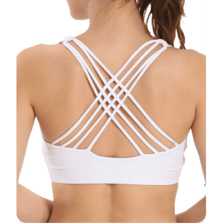 FSYZX Sports Bras for Women Cross Back Padded Sports Bra Medium Support Workout Running Yoga Bra
FSYZX Sports Bras for Women Cross Back Padded Sports Bra Medium Support Workout Running Yoga Bra