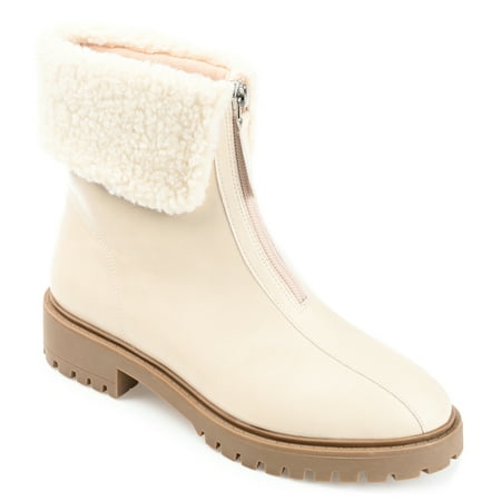 Journee Collection Womens Fynn Almond Toe Block Heel Ankle Booties