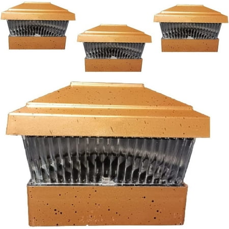 4 Pack Solar 5X5 Fence Post Cap Light with One LED Bulbs COPPER Garden Square Shape Cap Light
4 Pack Solar 5X5 Fence Post Cap Light with One LED Bulbs COPPER Garden Square Shape Cap Light