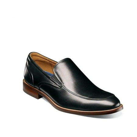 Men s Florsheim Rucci Moc Toe Slip On Classic Leather Black 13386-001