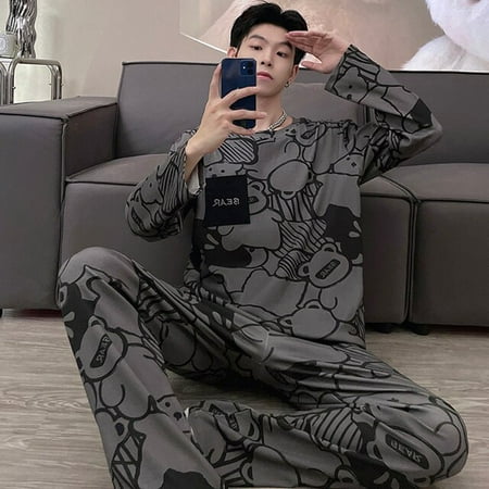 QWZNDZGR Winter Men Sleepwear Cotton Pijama Round Neck Pajama Sets Long Sleeve Sleep Clothes Male 2 Pieces Sets Home Suits Pyjamas Men s
QWZNDZGR Winter Men Sleepwear Cotton Pijama Round Neck Pajama Sets Long Sleeve Sleep Clothes Male 2 Pieces Sets Home Suits Pyjamas Men s