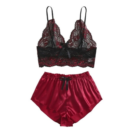 Intimates Satin Silk Pajamas Women Nightdress Lingerie Lace Underwear Sleepwear Printing Polyester Simple Long Sleeve Shirts for Women Wine
Intimates Satin Silk Pajamas Women Nightdress Lingerie Lace Underwear Sleepwear Printing Polyester Simple Long Sleeve Shirts for Women Wine