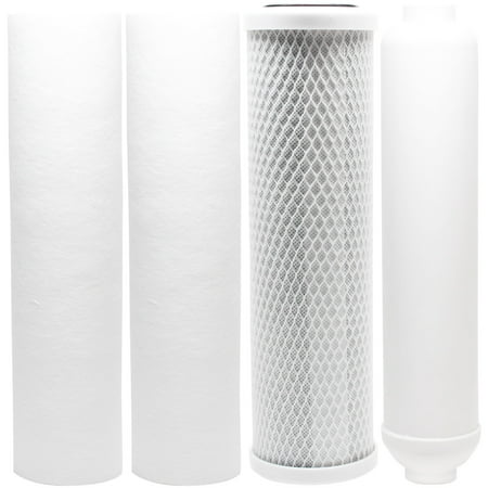 Replacement Filter Kit for PurePro LUX-106R-P RO System - Includes Carbon Block Filter PP Sediment Filters & Inline Filter Cartridge - Denali Pure Brand
Replacement Filter Kit for PurePro LUX-106R-P RO System - Includes Carbon Block Filter PP Sediment Filters & Inline Filter Cartridge - Denali Pure Brand