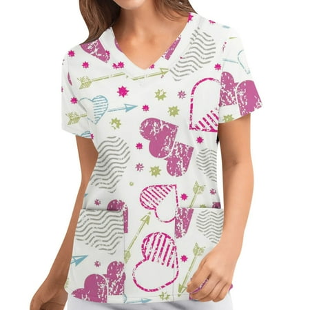 Juebong Mother Day Deals 4th of July Scrubs for Women Print Scrub Shirt Tops Short Sleeve V Neck Working Uniform Medical Workwear with Pocket Gold Scrubs for women XL
Juebong Mother Day Deals 4th of July Scrubs for Women Print Scrub Shirt Tops Short Sleeve V Neck Working Uniform Medical Workwear with Pocket Gold Scrubs for women XL