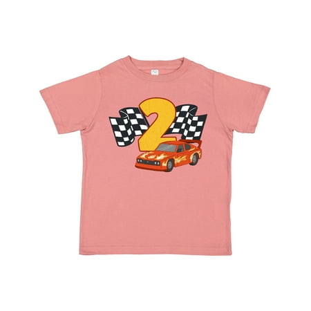 Inktastic Number Two Race Car Gift Toddler Boy or Toddler Girl T-Shirt