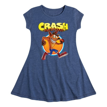 Crash Bandicoot - Crash Circle - Toddler And Youth Girls Fit And Flare Dress